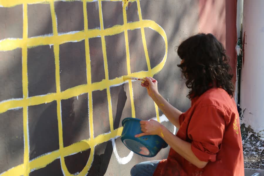 رسم خيوط السدى
